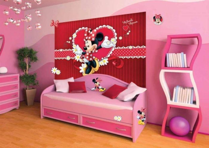 Mouse minnie mickey decor wall toddler room bedroom ideas bedding comforter kids stylish decorating great dor design funny set source