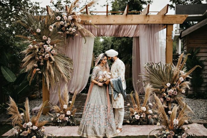 Boho wedding table decor