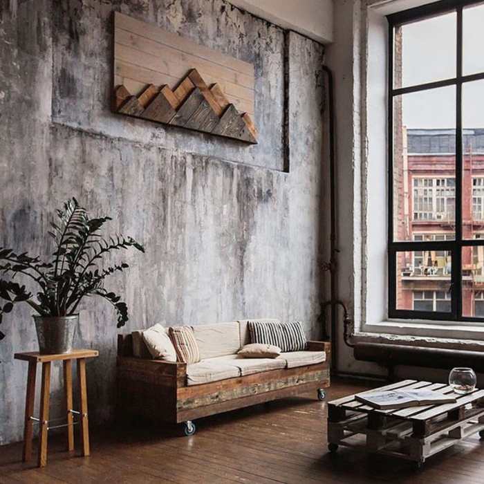 Industrial style wall decor