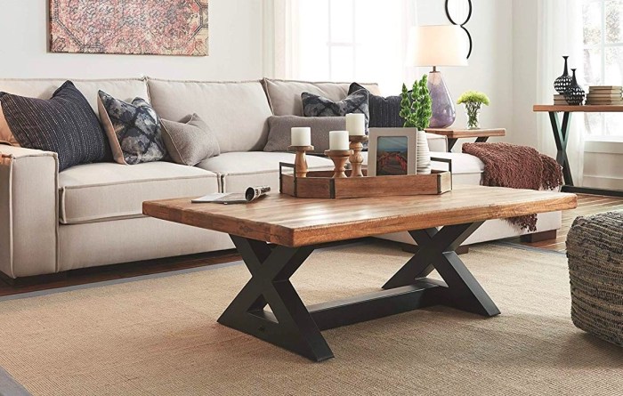 Coffee table rustic decor