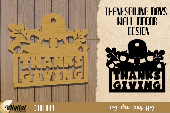 Wall decor for thanksgiving