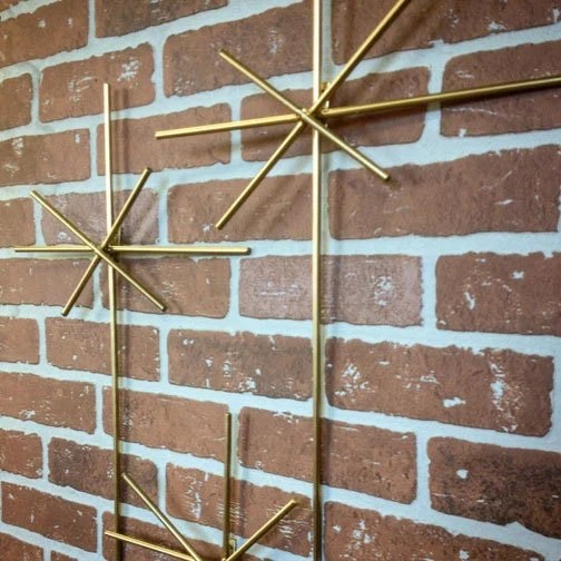 Starburst wall decor gold