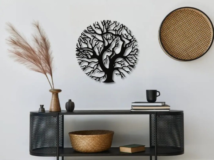 Tree of life metal wall decor