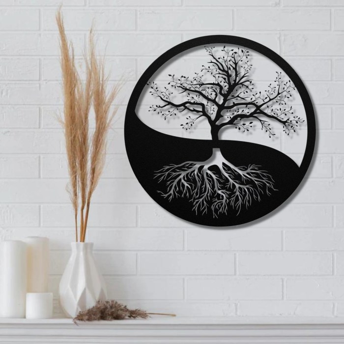 Tree of life metal wall decor