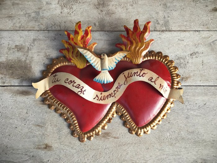 Sacred heart wall decor