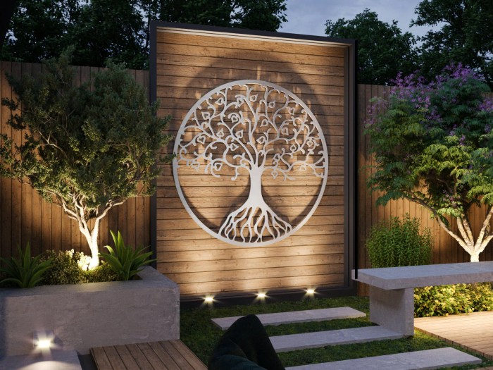 Outdoor exterior wall decor