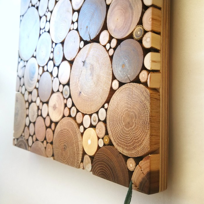 Wood wall decor panels