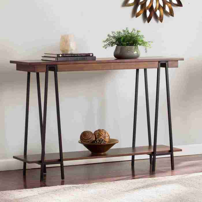 Modern console table decor ideas