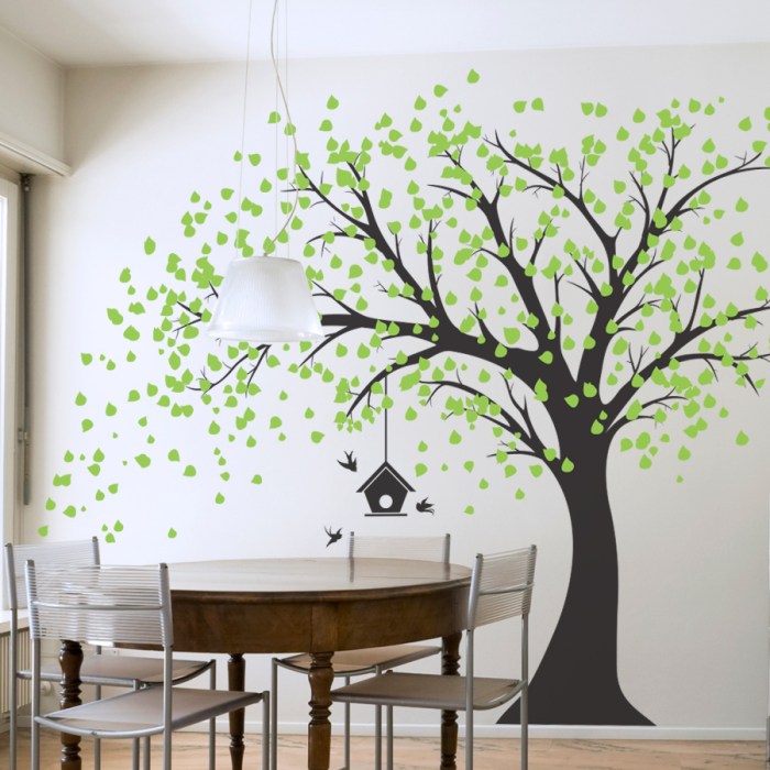 Tree branch decor for wall