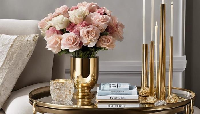 Living room side table decor