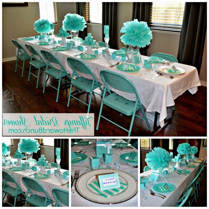 Bridal shower table decor