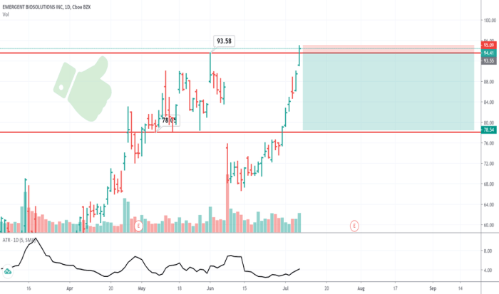 Ebs stock price